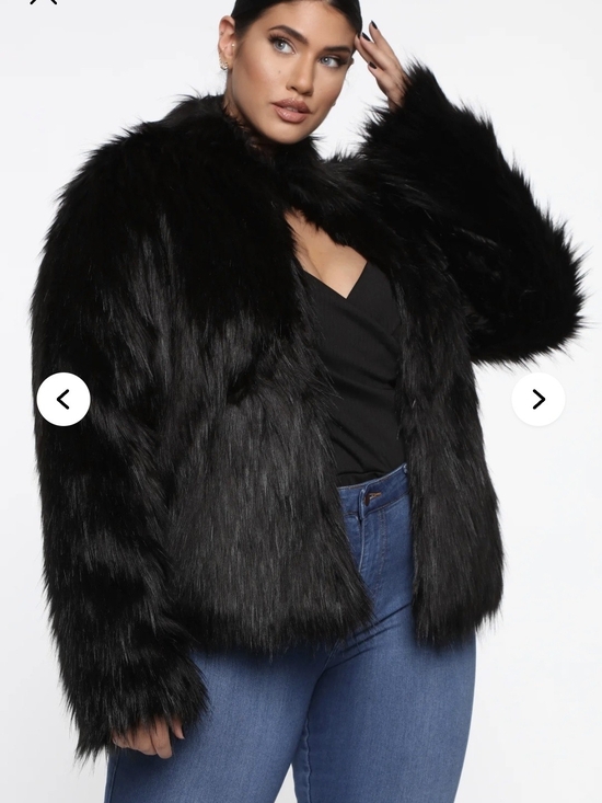 Fashion Nova Jackets & Blazers - Black Faux Fur Jacket